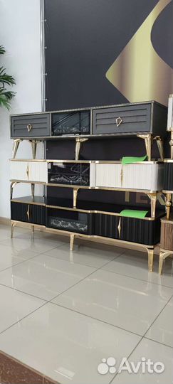 Тумба под тв с камином