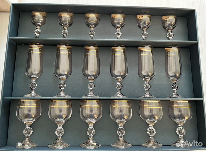 Набор бокалов bohemia klaudie 18 шт