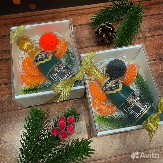 Набор мыла ручной работы на Новый год