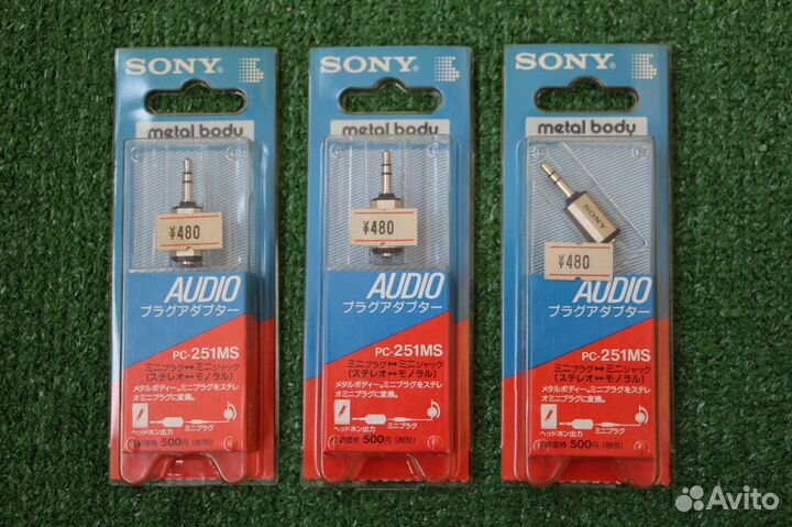 Переходники Sony MiniJack Mono-Stereo, Japan