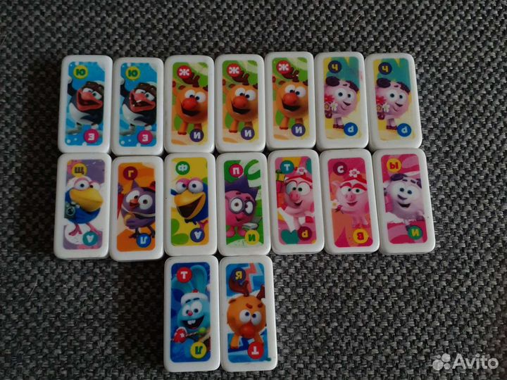 Домино лента смешарики