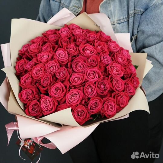 Цветы розы 40см в ассортименте