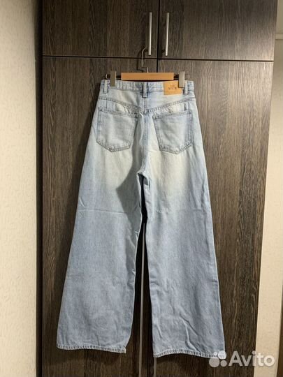 Джинсы wide leg Bershka 38