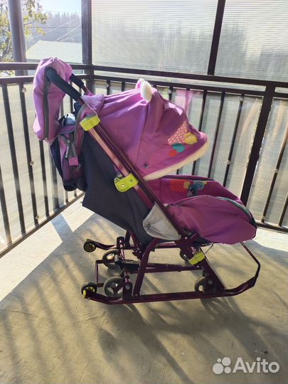 Санки коляска ника 7-2