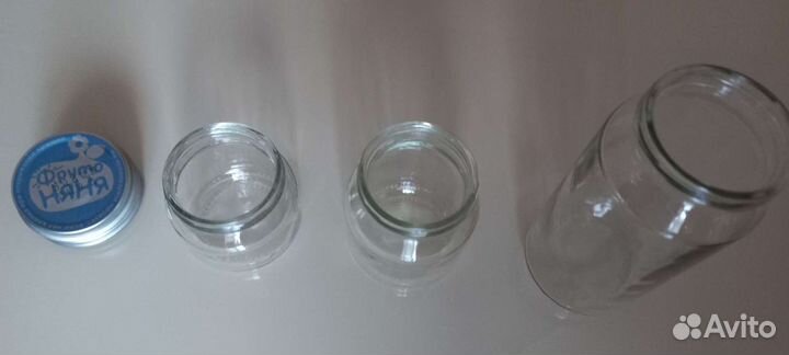 Баночки из под детского питания с крышками