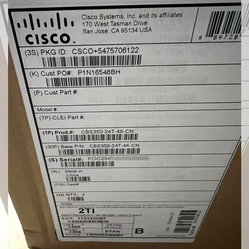 [CBS350-24T-4X-CN] Коммутатор Cisco Cbs350-24t-4x-Cn