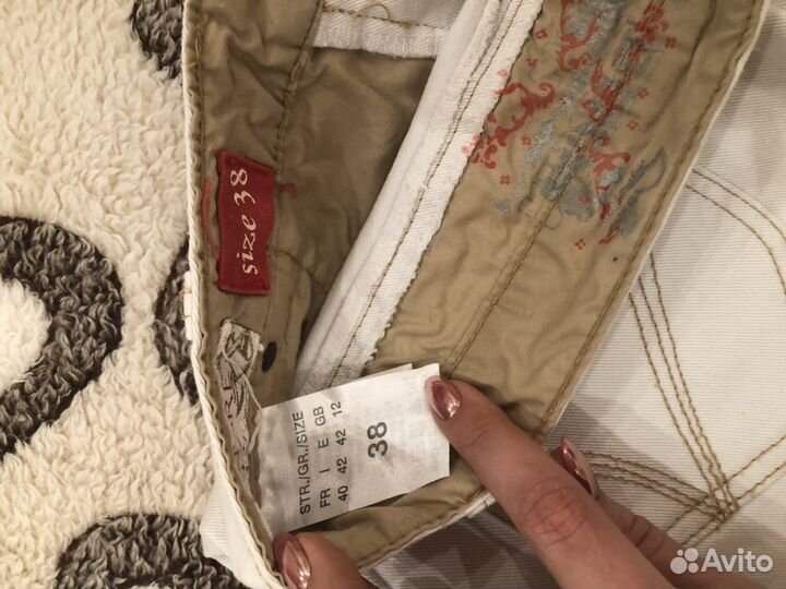 Юбка джинсовая белая