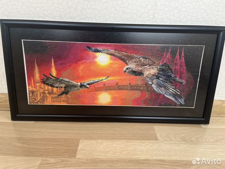 Картины вышитые крестиком (мулине)