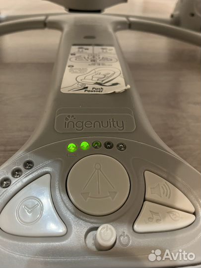 Качели шезлонг bright starts ingenuity