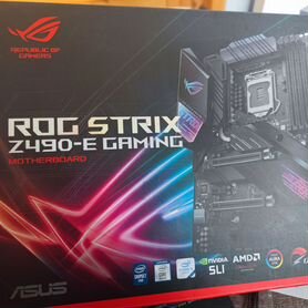 Материнская плата rog strix z490-e