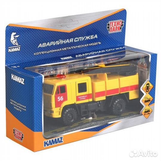 Машина Технопарк металл камаз-43502 Аварийная служ