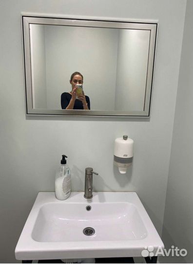 Зеркало интерьерное бридж 70х50 см. серебро