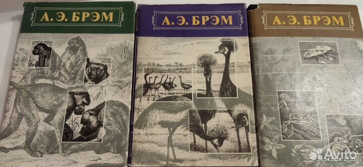 Книги Брэм Жизнь животных и Фабр Жизнь насекомых