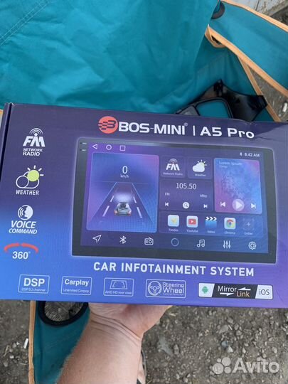 Магнитола 2 din bos mini a5 pro