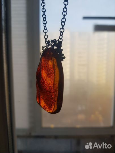 Кулон янтарь СССР