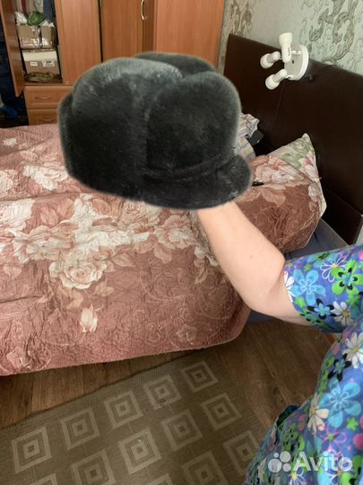 Шапка из искусственного меха мужская