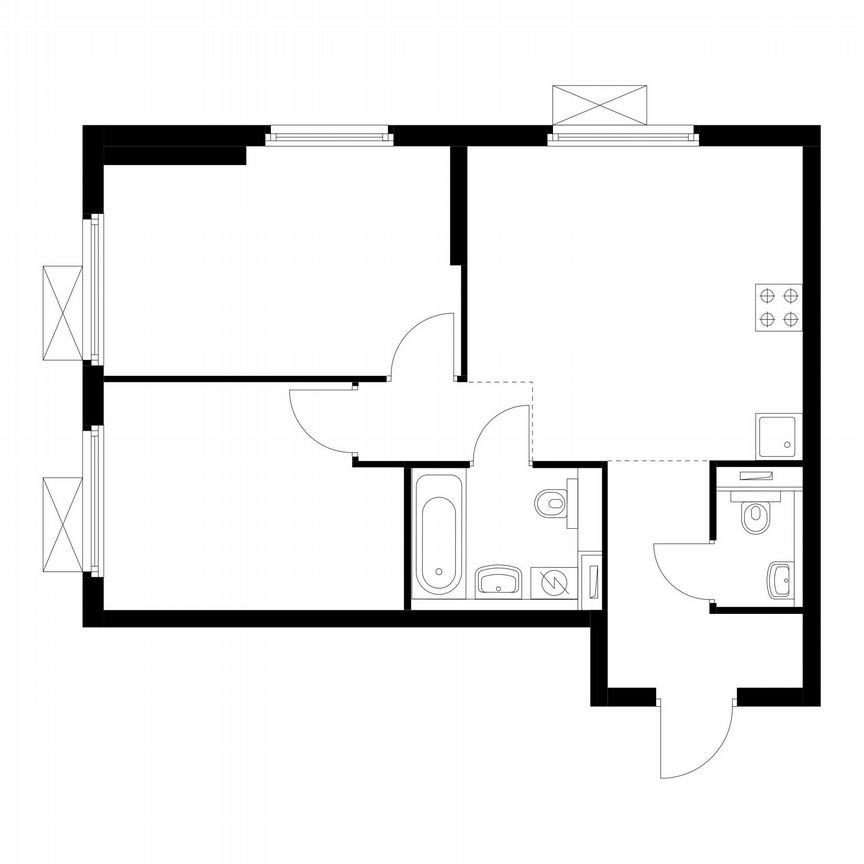 2-к. квартира, 51,5 м², 25/28 эт.
