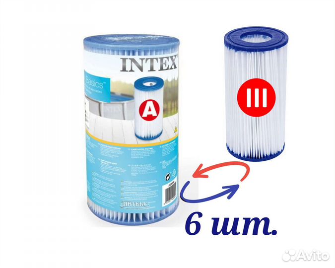 Картриджи для фильтров Intex