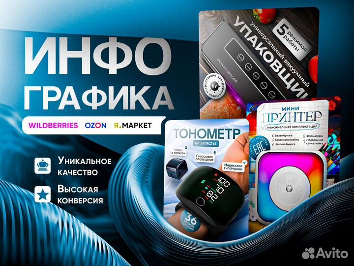 Инфографика карточек для маркетплейсов Wildberries