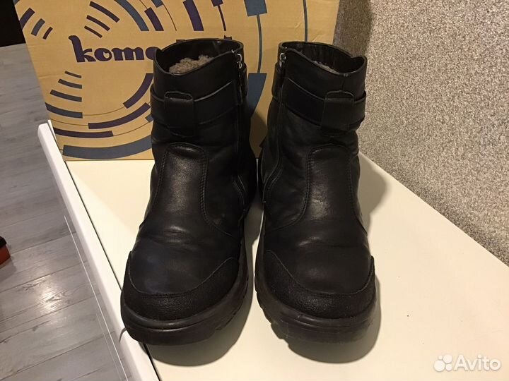 Сапоги для мальчика натуральная кожа и мех