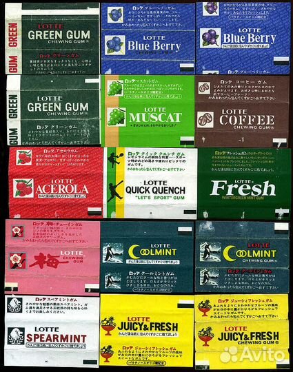 Этикетки от жвачки продам