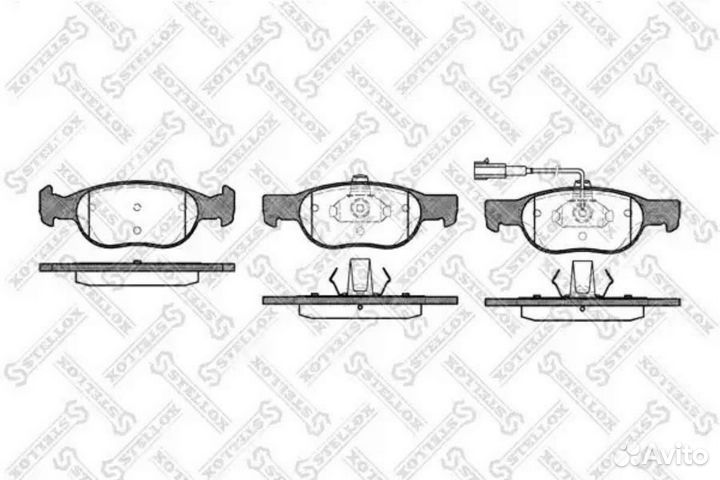 Stellox 599031BSX 599 031B-SX 588 31 колодки диско