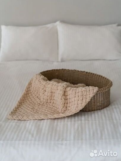 Плед детский вязаный ручная работа