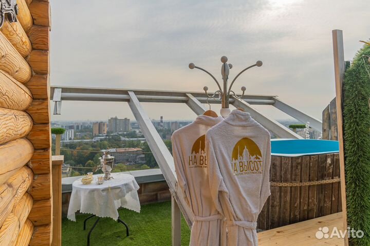 Русская баня на дровах с купелью