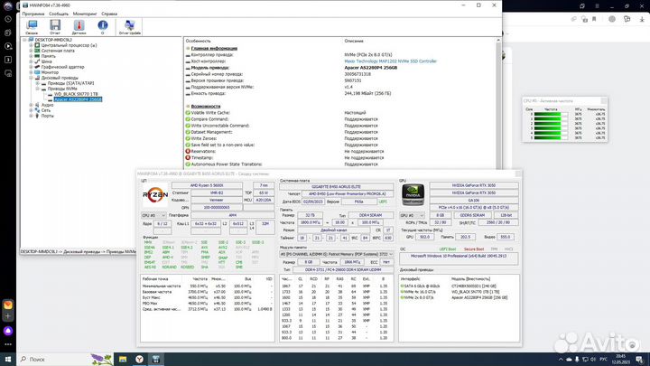 Жесткий диск SSD/M2 / Apacer AS2280P4 256GB