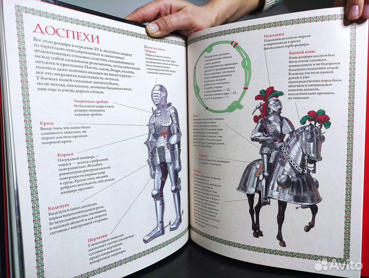 Детские книги. История. Рыцари. Замки. Оружие