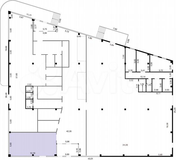 Торговое помещение, 64 м²