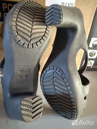 Crocs шлепки на каблучке