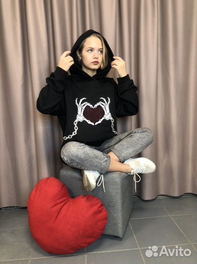 Худи с сердцем