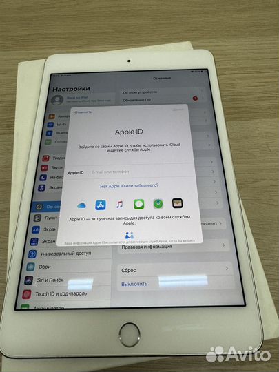 iPad Mini 4 128Gb LTE RU/A Акб92 Оригинал Коробка