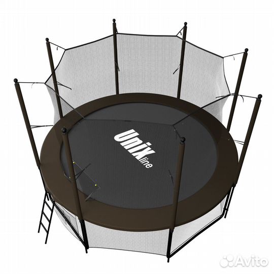 Батут unix line Black&Brown 8 ft (внутренняя)