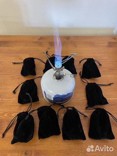 Складная мини печь походная газовая 3Кв