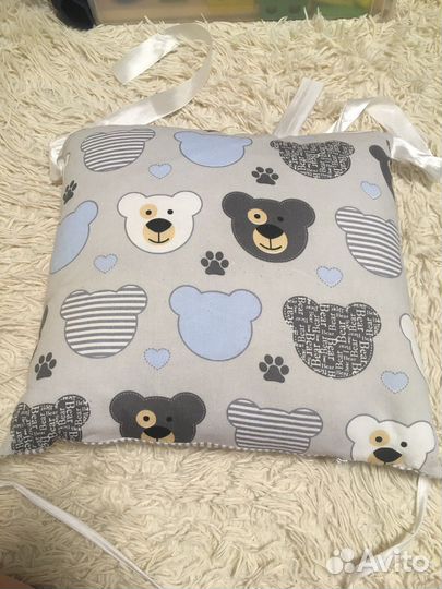 Бортики на кроватку и наволочки