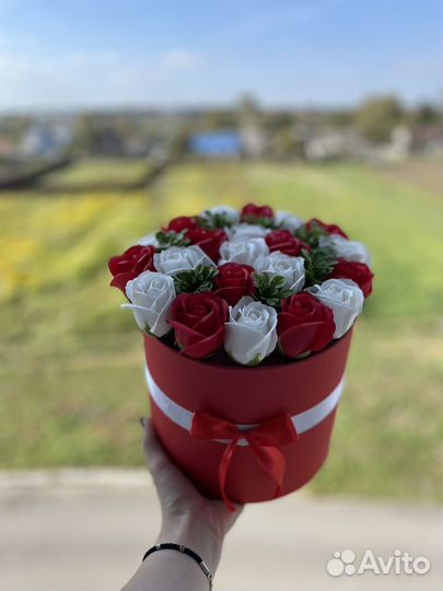 Букет из мыльных роз