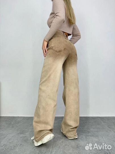 Джинсы zara широкие