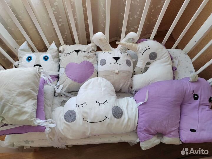 Бортики в кроватку