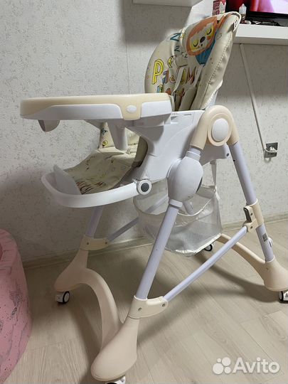 Стульчик для кормления Babyton Happy Animals Beige