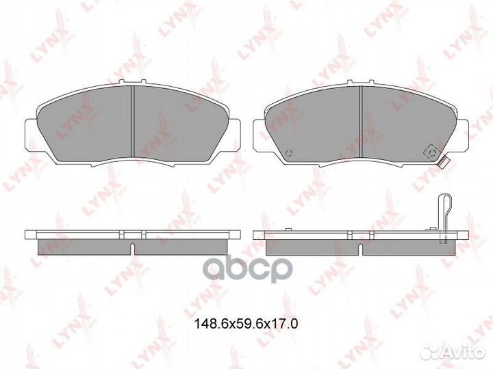 Колодки тормозные дисковые перед bd3411 LYN