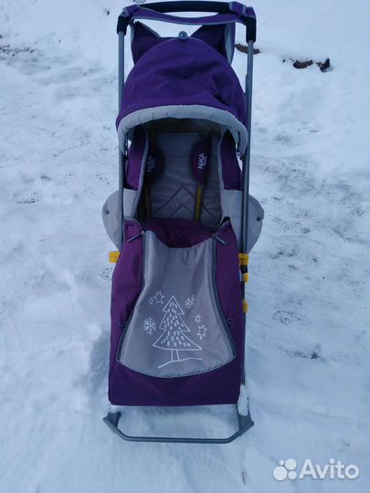 Детские санки коляска