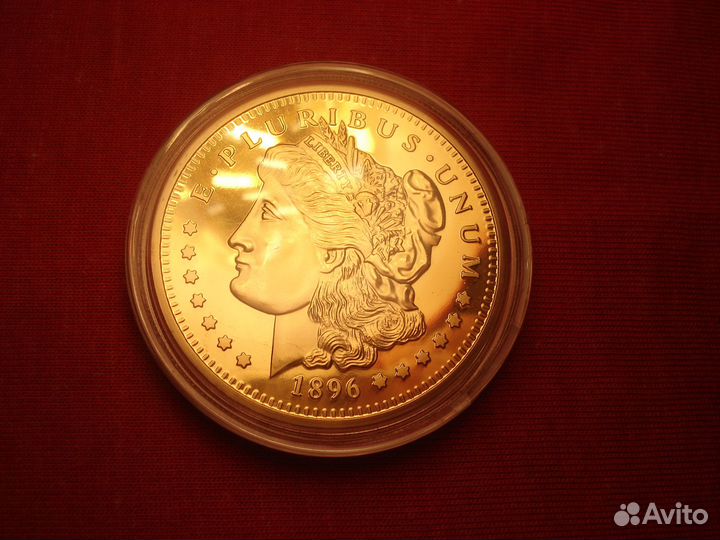 Золото Свобода Морган 1896г Редкая Proof Орел USA