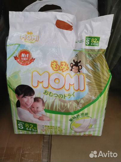 Подгузники Momi р S 4-8 кг