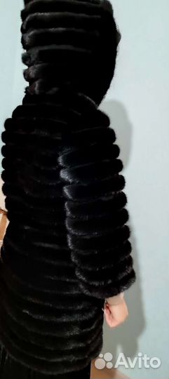 Шуба норковая с капюшоном 46 48 трансформер