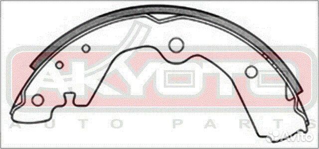 Колодки тормозные барабанные задние Akyoto AKS-119