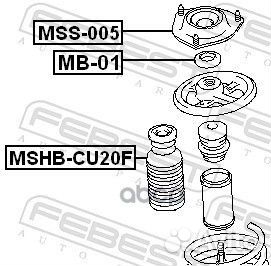 Подшипник амортизационной опоры перед прав/ле