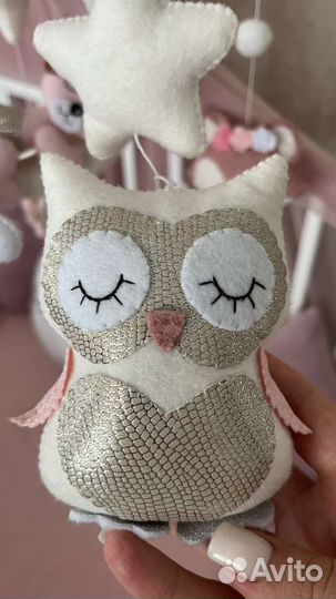 Мобиль из фетра на кроватку