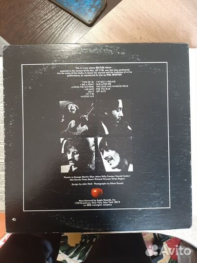 The Beatles LET IT BE 1970 apple records england
